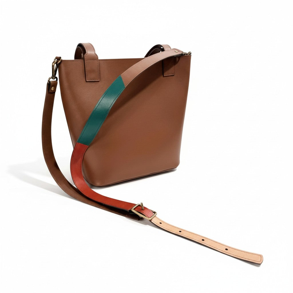 Terra tote + Marbled strap