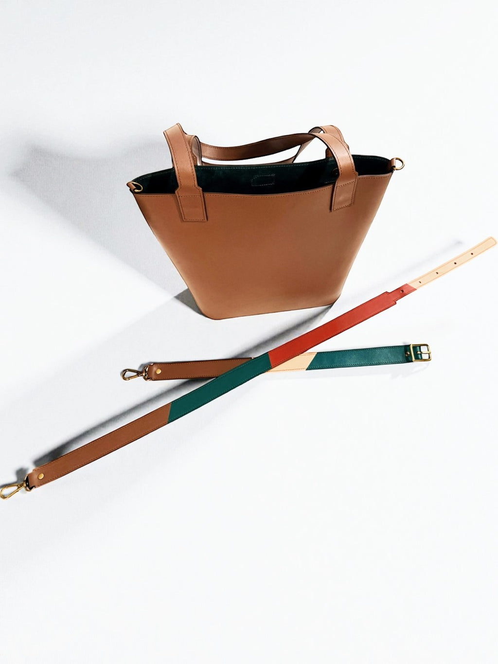 Terra tote + Marbled strap