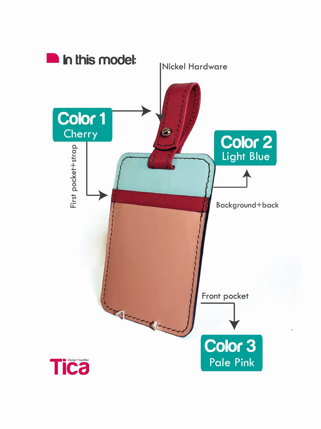 Tricolor Card Holder